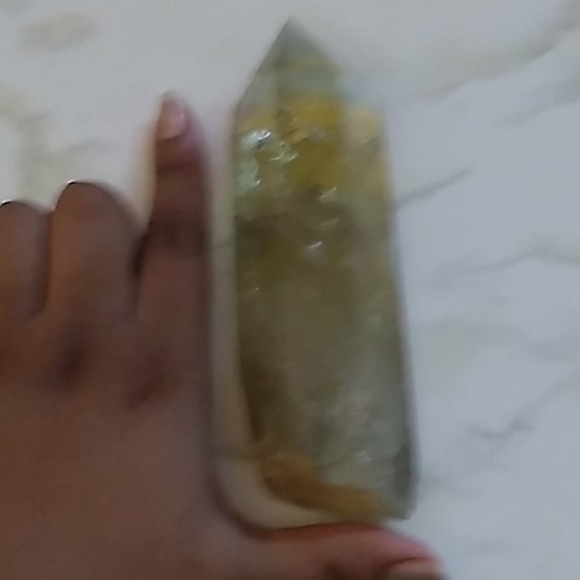 Natural Citrine Tower w. Custom Base - Picture 2 of 8